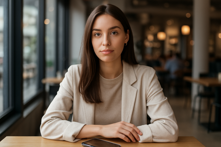 female influencer portrait
